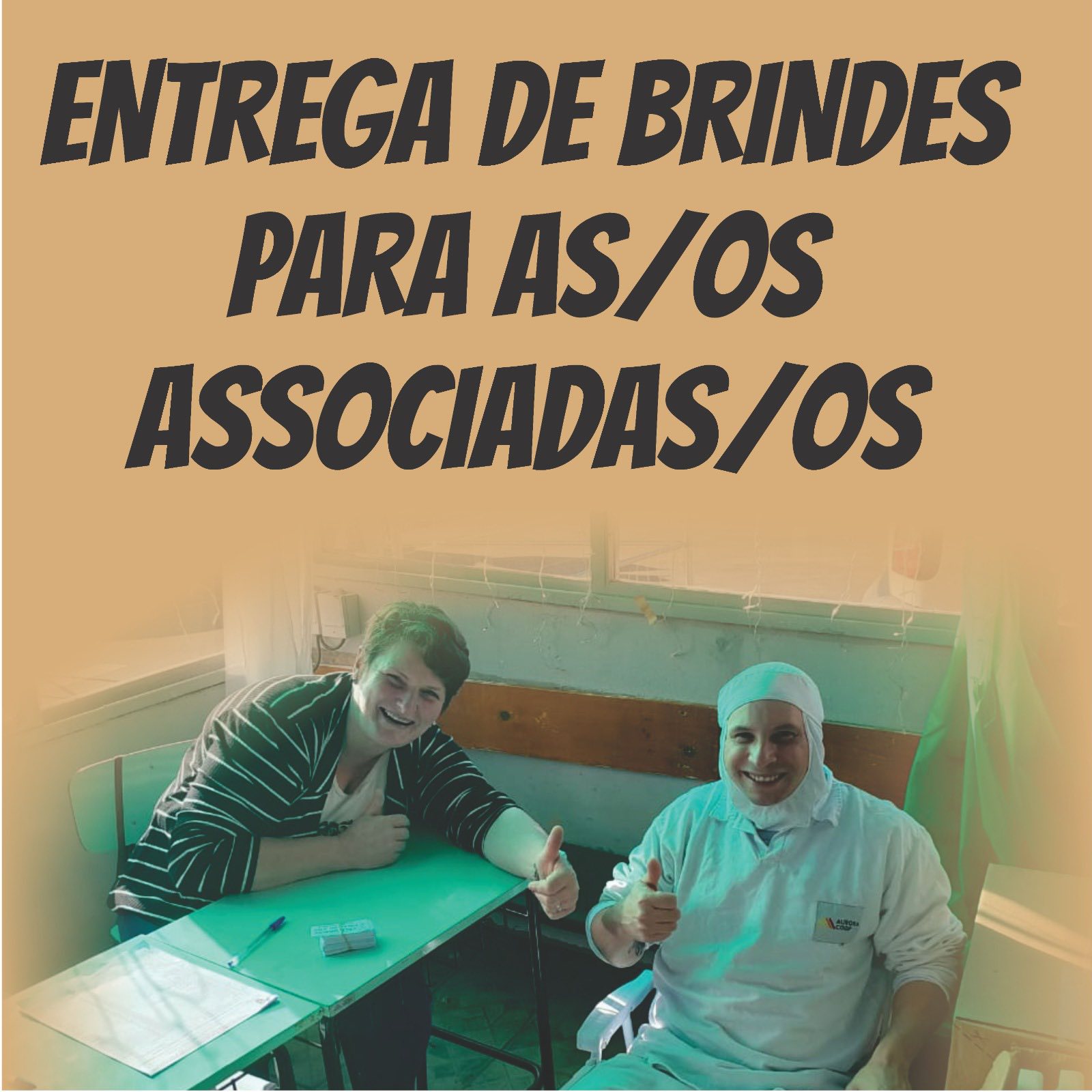 Entrega de brindes